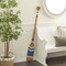 Wood Paddle Home Wall Decor Novelty Canoe Oar Wall Sculpture with Arrow Design and Rope Detail, Wall Art 7" x 2" x 58", Blue